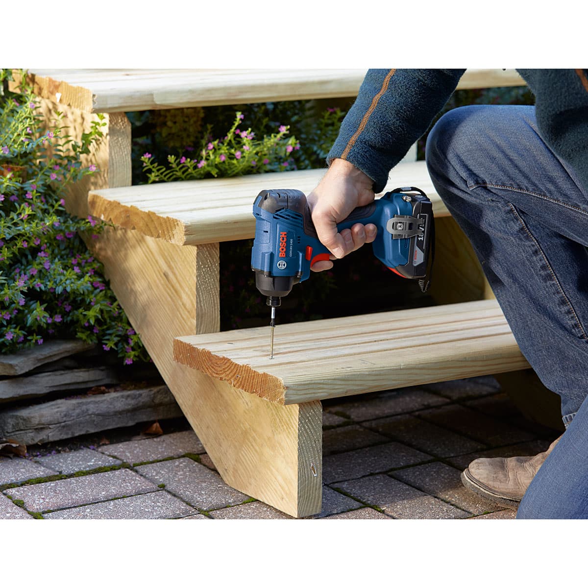 Bosch GXL18V-26B22 18V 1/2" Compact Drill & 1/4" Hex Impact Driver Combo Kit - 5