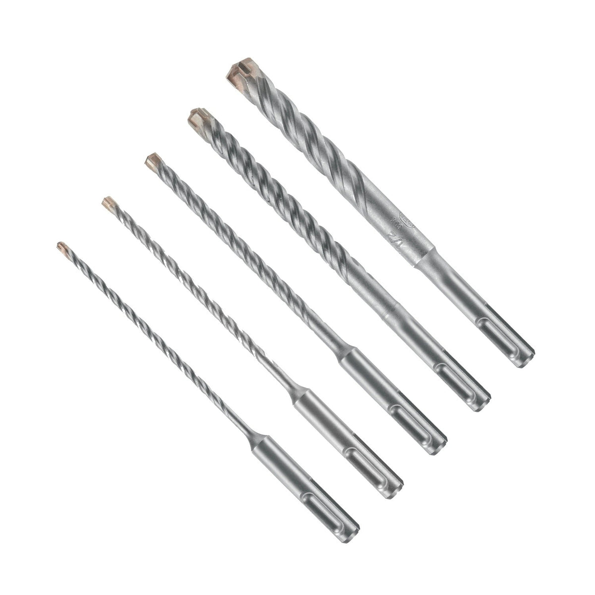 Bosch HC4CK005 SDS-plus Bulldog Tough 4-Cutter Carbide Tipped Rotary Hammer Bit Set with 3/16" to 1/2" Bits (5 Pack)