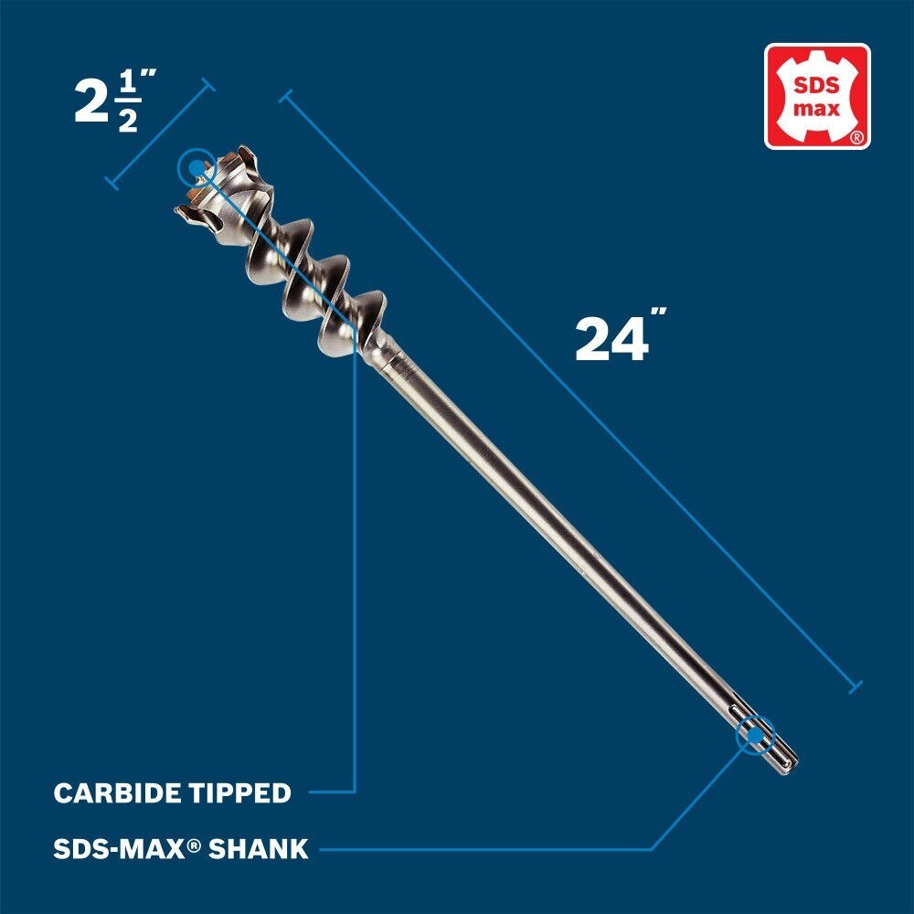 Bosch HC6521 Carbide Tipped 2-1/2" Thru-Hole Bit, Wild bore Multi Cutter Head - 2
