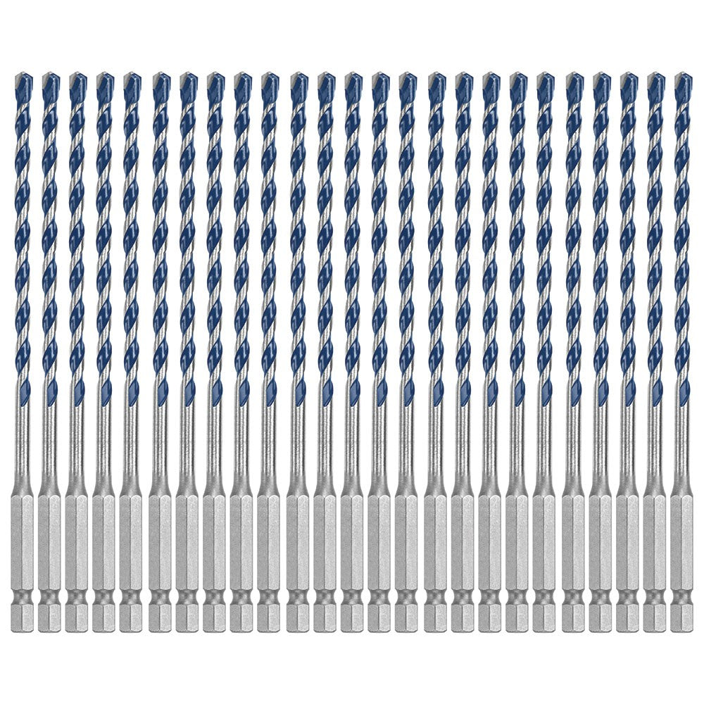 Bosch HCBG04B25T 25 Piece 3/16" x 6" BlueGranite Turbo Carbide Hammer Drill Bits