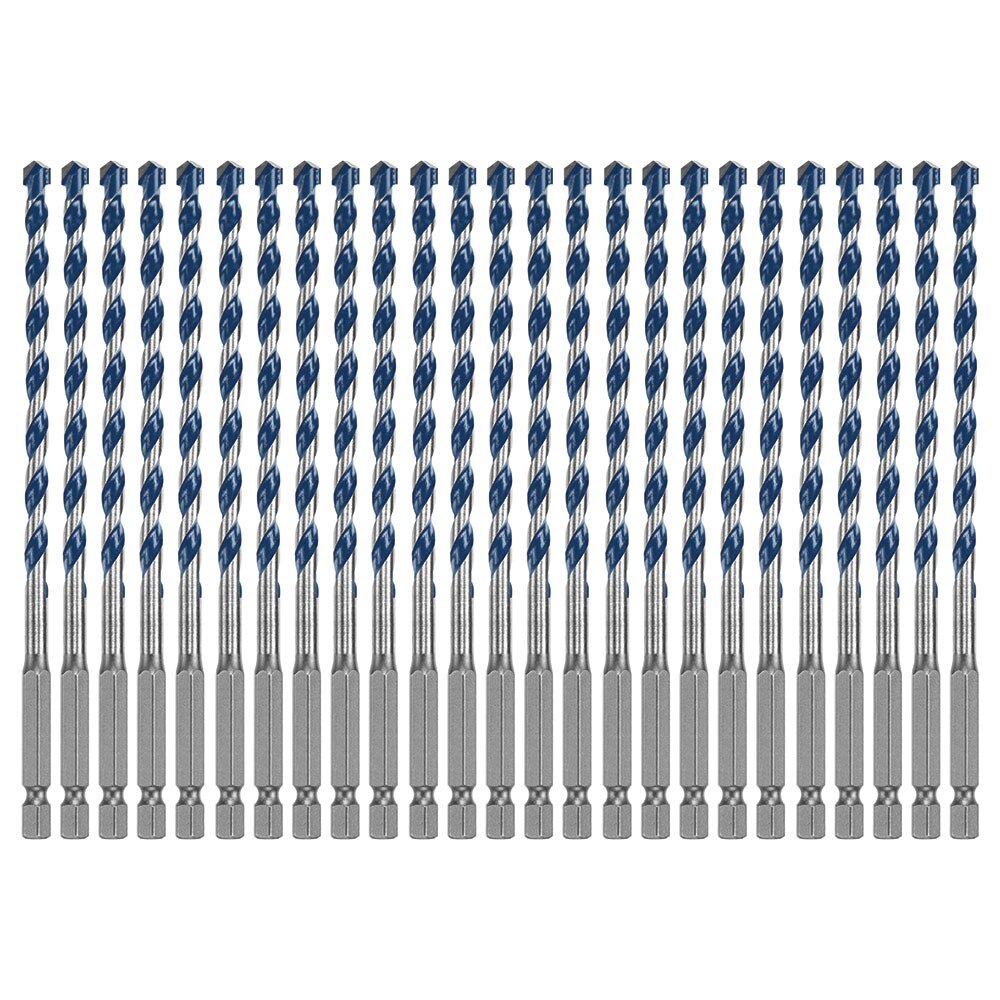Bosch HCBG06B25T 25 Piece 1/4" x 6" BlueGranite Turbo Carbide Hammer Drill Bits