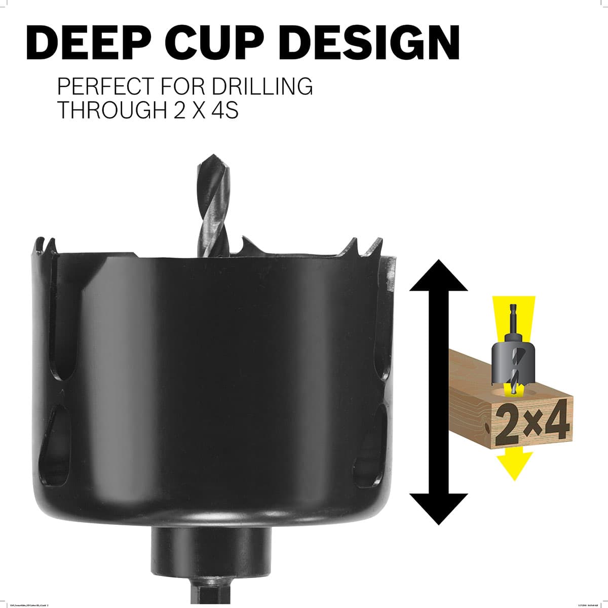 Bosch HCD150 1-1/2 In. Daredevil Wood Hole Saw with Arbor - 6