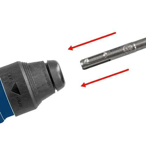 Bosch HCK001 7-Piece S4 SDS Plus Rotary Hammer Drill Bit Set, 2 Cutter - 2