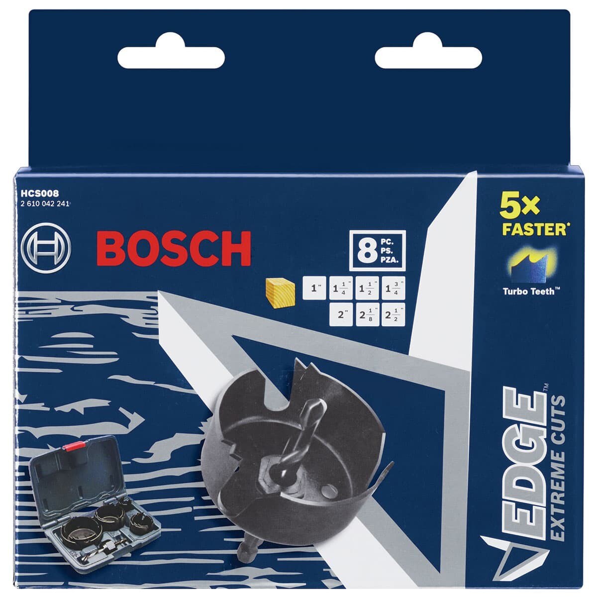 Bosch HCS008 8 pc. Edge Wood Hole Saw Set - 3