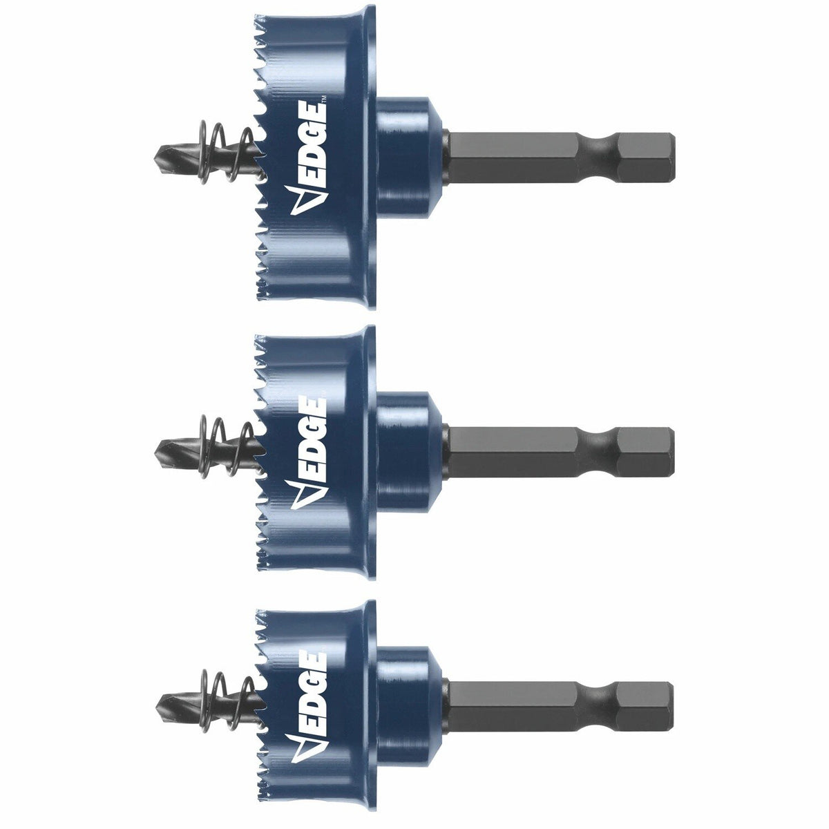 Bosch HTWS Edge Impact Tough Sheet Metal Hole Saw Set with 7/8" 1-1/8" and 1-3/8" Sizes (3 Pack) - 2