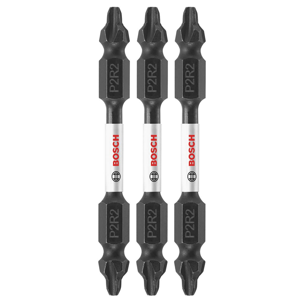 Bosch ITDEP2R22503 3-Pc Impact Tough 2.5" Phillips/Square Double-Ended Bits