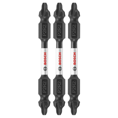 Bosch ITDEP2R22503 3-Pc Impact Tough 2.5" Phillips/Square Double-Ended Bits