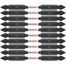 Bosch ITDEPH135B 3.5" Phillips No 1 Double Ended Impact Driver Bits (10 Pack)