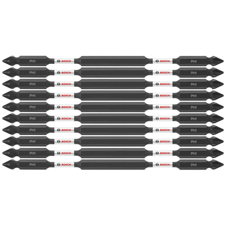 Bosch ITDEPH16B 10-Pc Impact Tough 6" Phillips #1 Double-Ended Bits