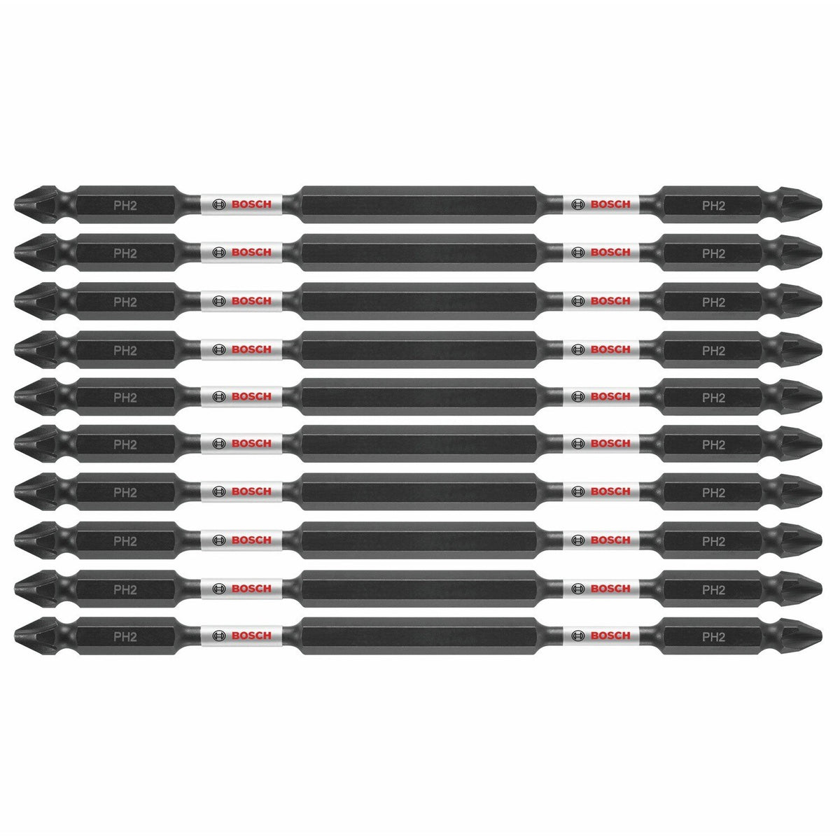 Bosch ITDEPH26B 6" Phillips No 2 Double-Ended Impact Tough Driver Bits (10 Pack)