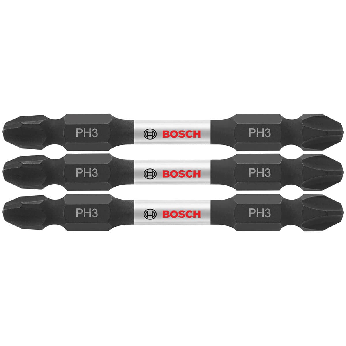 Bosch ITDEPH32503 3 pc. Impact Tough 2.5 In. Phillips #3 Double-Ended Bits