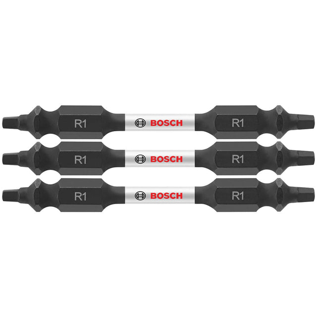 Bosch ITDESQ12503 3 pc. Impact Tough 2.5 In. Square #1 Double-Ended Bits