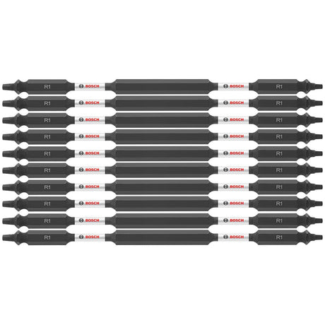Bosch ITDESQ16B 10-Pc Impact Tough 6" Square #1 Double-Ended Bits