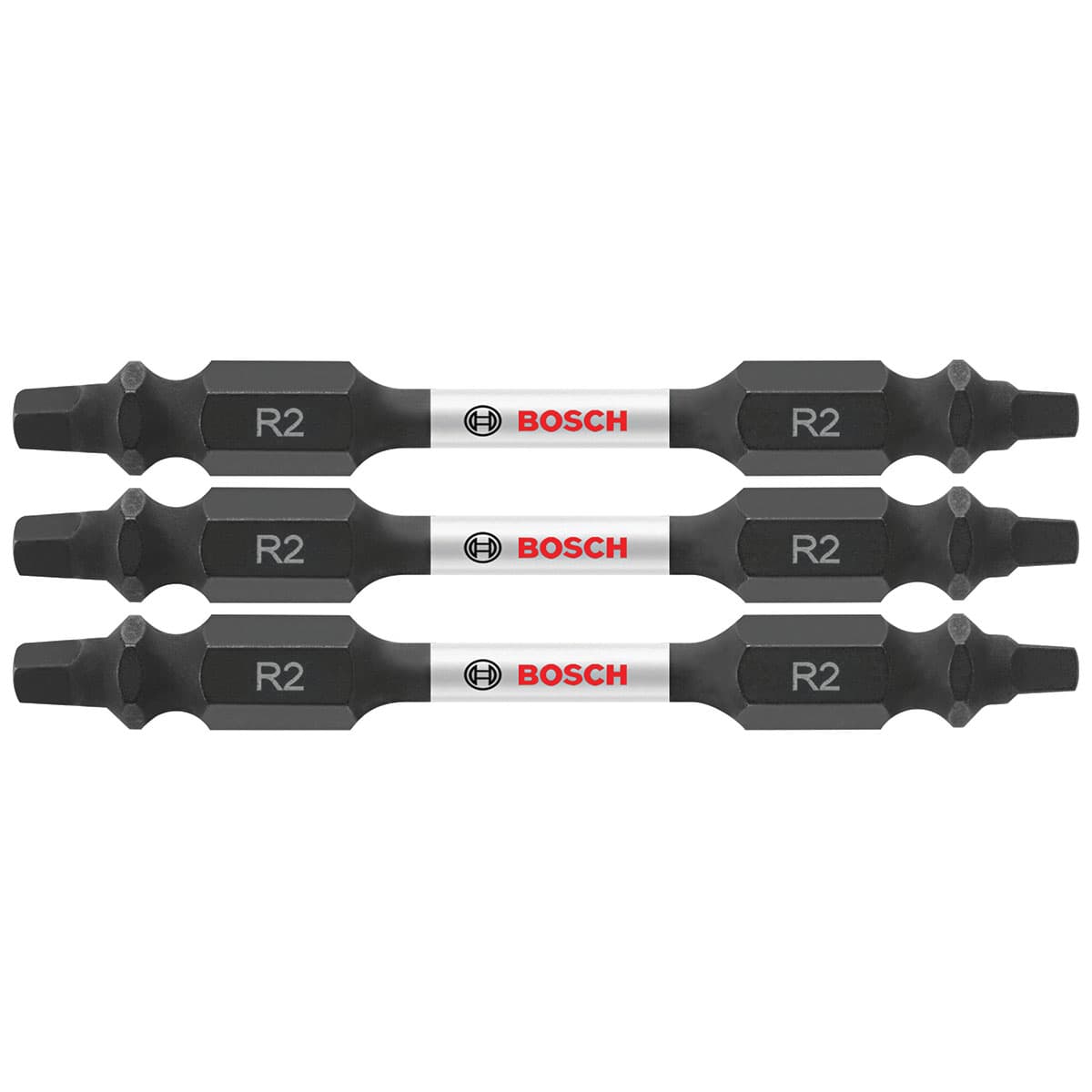 Bosch ITDESQ22503 3 pc. Impact Tough 2.5 In. Square #2 Double-Ended Bits
