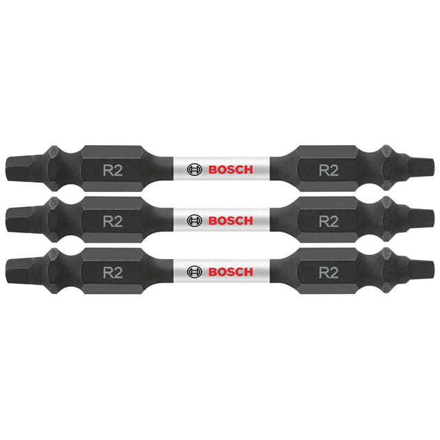 Bosch ITDESQ22503 3 pc. Impact Tough 2.5 In. Square #2 Double-Ended Bits
