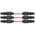 Bosch ITDESQ32503 3 pc. Impact Tough 2.5 In. Square #3 Double-Ended Bits