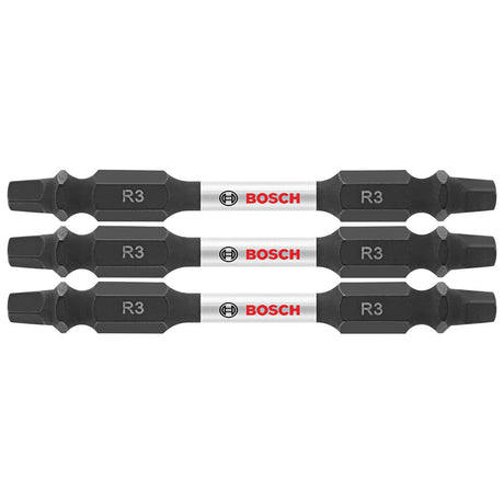 Bosch ITDESQ32503 3 pc. Impact Tough 2.5 In. Square #3 Double-Ended Bits