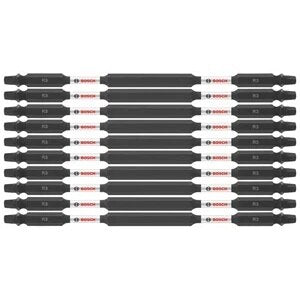 Bosch ITDESQ36B 6" Square No 3 Double-Ended Impact Driver Bits (10 Pack)