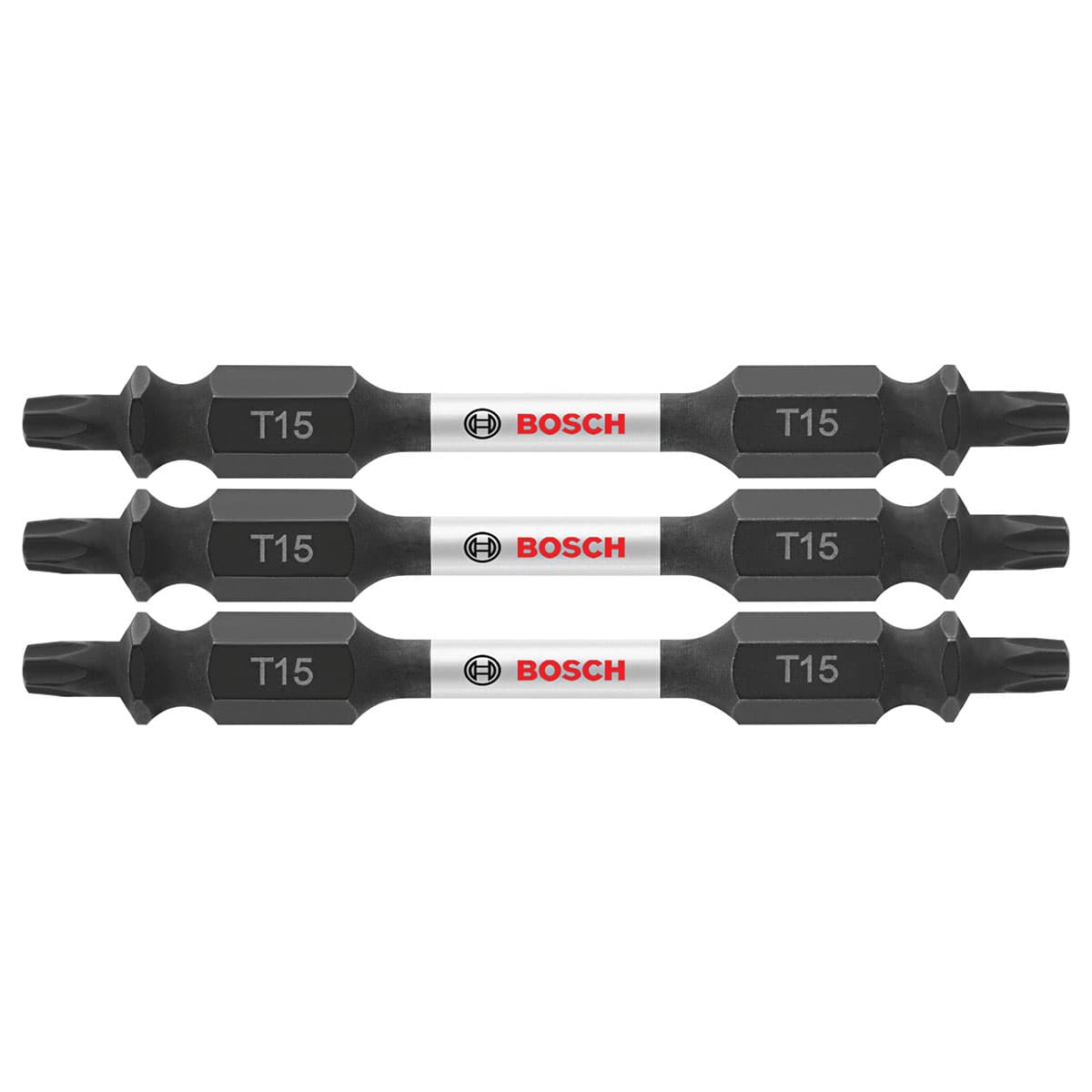Bosch ITDET152503 3 pc. Impact Tough 2.5 In. Torx #15 Double-Ended Bits