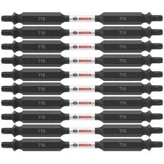 Bosch ITDET1535B 3.5" T15 Double Ended Impact Tough Torx Bits (10 Pack)