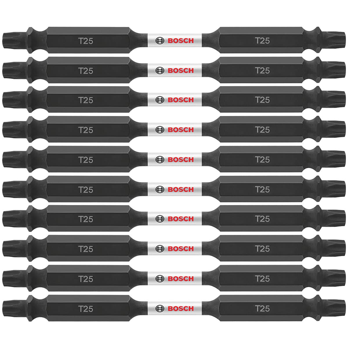 Bosch ITDET2535B 3.5" T25 Impact Tough Double-Ended Torx Driver Bits (10 Pack)