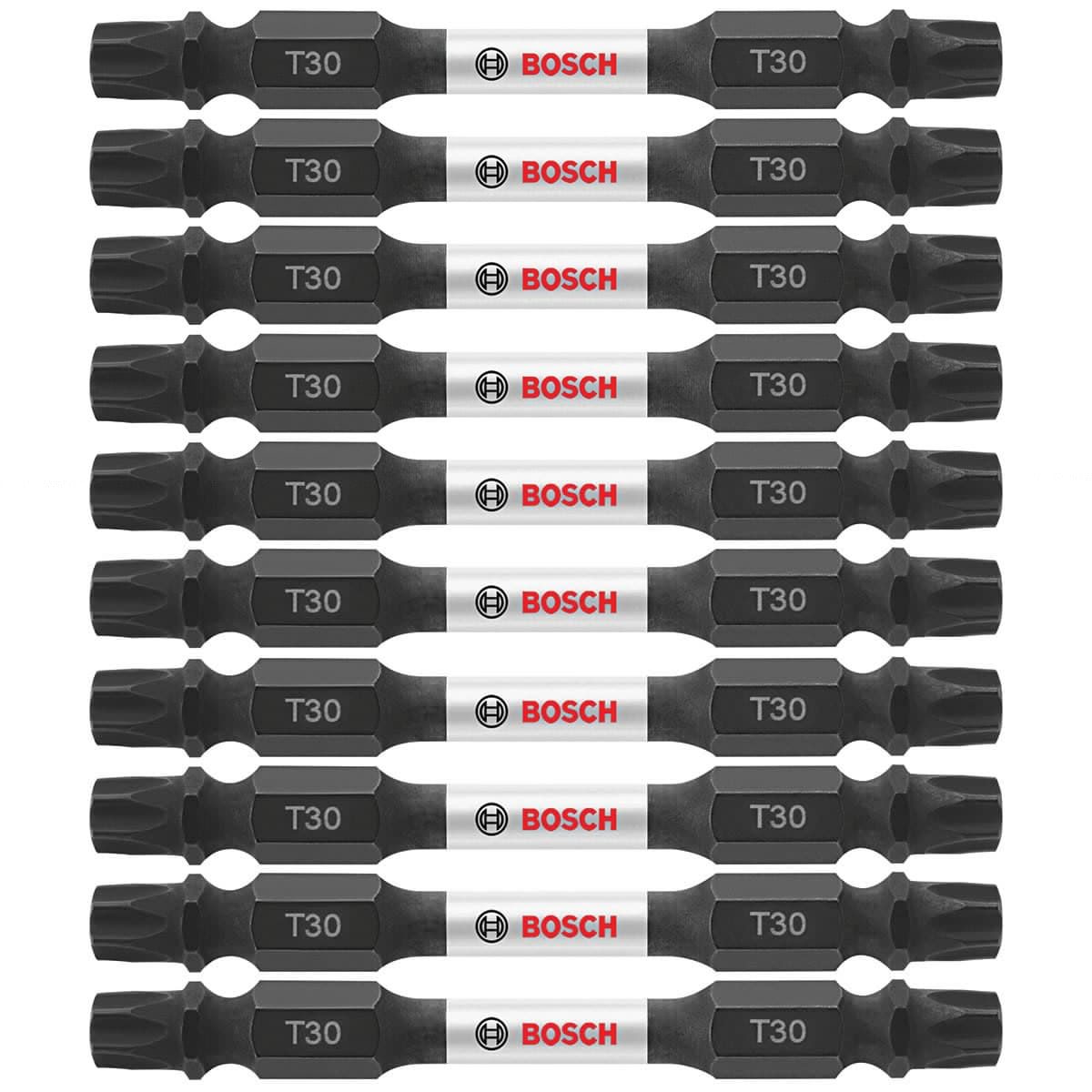 Bosch ITDET3025B 10-Pc Impact Tough 2.5" Torx #30 Double-Ended Bits