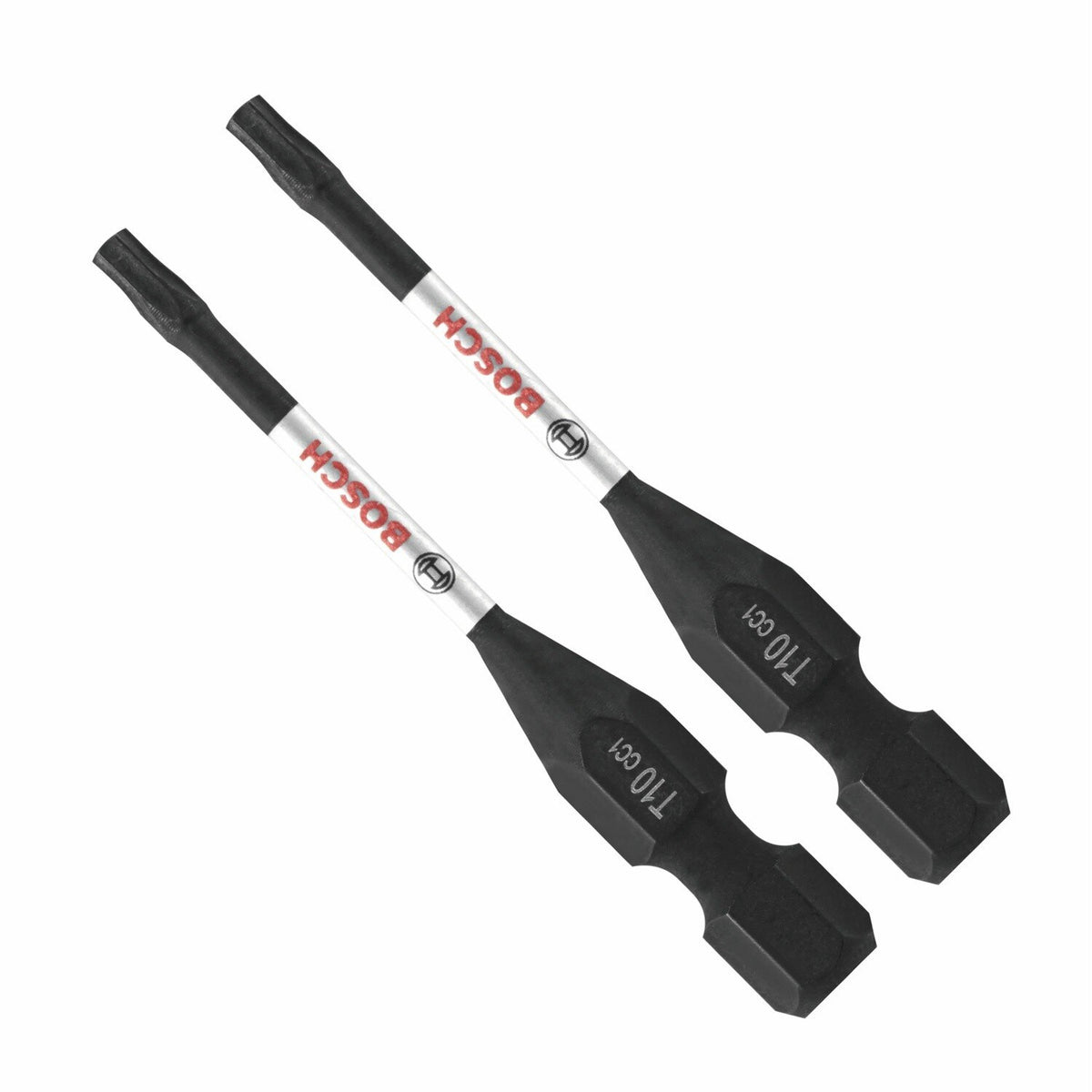 Bosch ITDT10202 Driven 2" Impact Torx T10 Power Bits with Magnetic Tips (2 Pack)