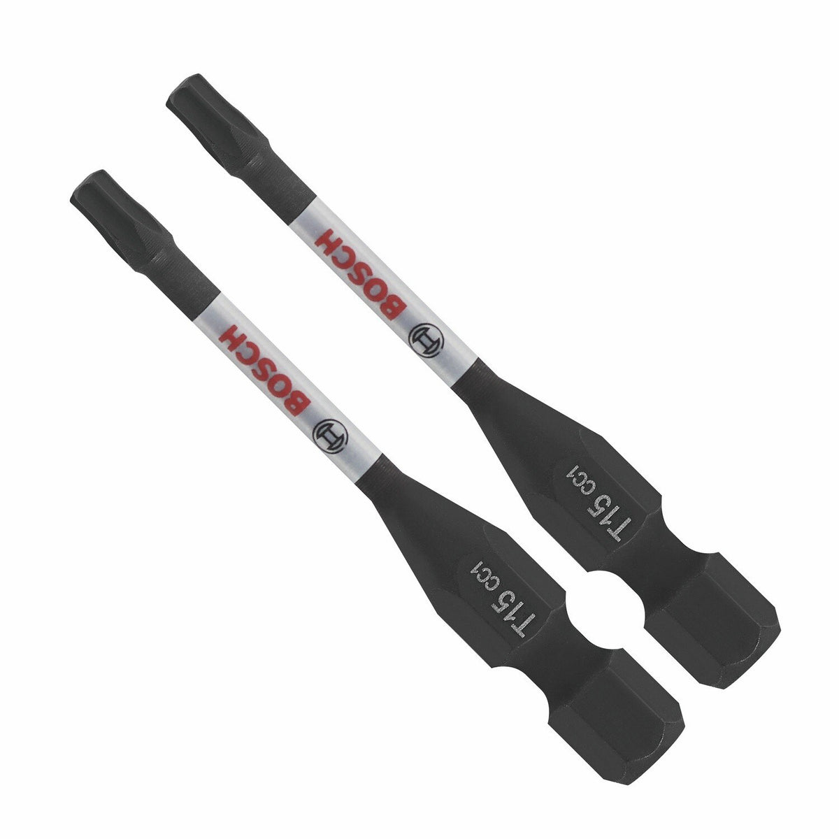 Bosch ITDT15202 2" Driven Impact Torx T15 Power Bits for Impact Drivers (2 Pack)
