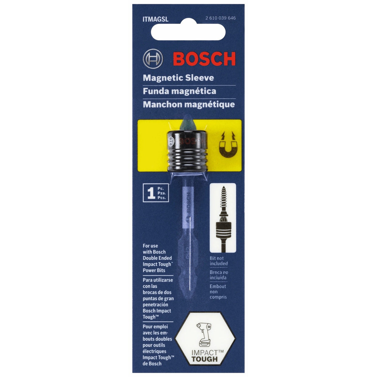 Bosch ITMAGSL Impact Tough Magnetic Sleeve for Double Ended Driver Bits - 2