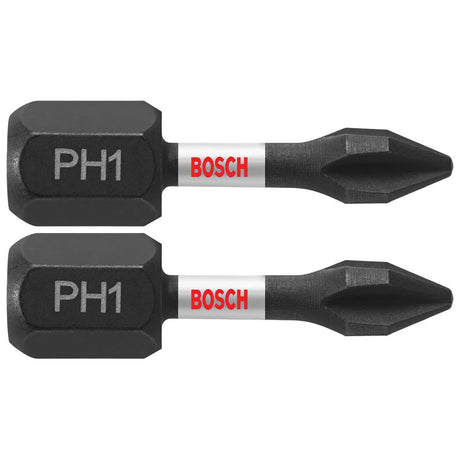 Bosch ITPH1102 2 pc. Impact Tough 1 In. Phillips #1 Insert Bits