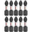 Bosch ITPH21B 10-Pc Impact Tough 1" Phillips #2 Insert Bits