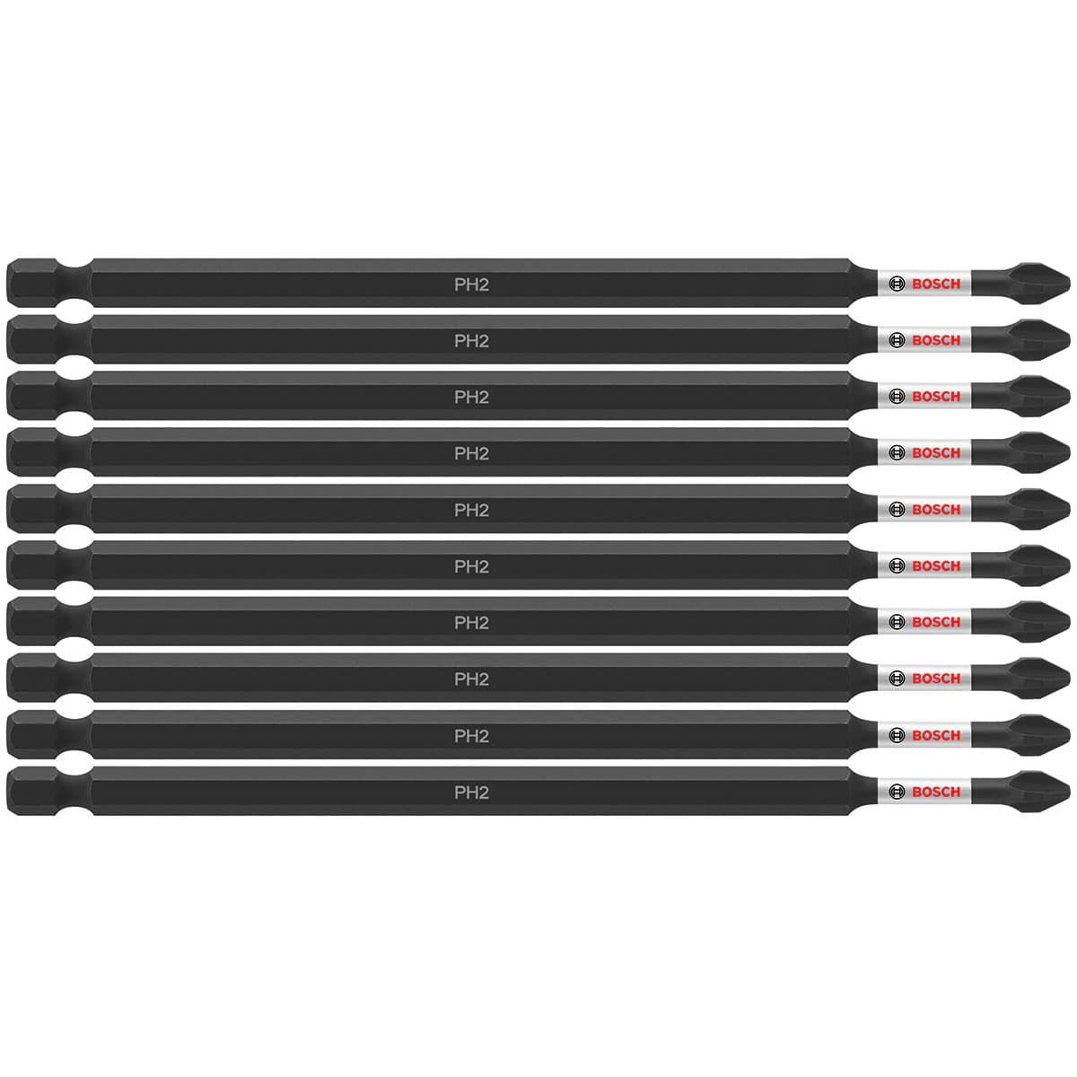 Bosch ITPH26B Impact Tough 6" Phillips #2 Power Bits (10 Pack)