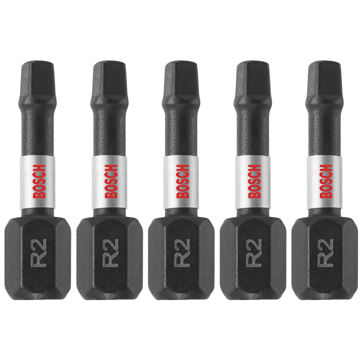 Bosch ITSQ2105 5 pc. Impact Tough 1 In. Square #2 Insert Bits