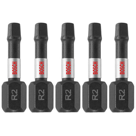 Bosch ITSQ2105 5 pc. Impact Tough 1 In. Square #2 Insert Bits