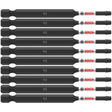 Bosch ITSQ235B 10 pc. Impact Tough 3.5" Square #2 Power Bits (Bulk Pack)