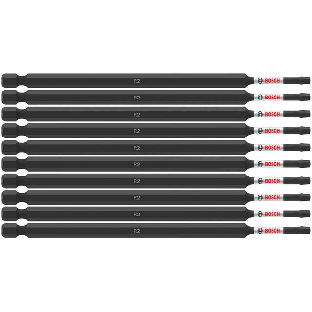 Bosch ITSQ26B 10 pc. Impact Tough 6 In. Square #2 Power Bits (Bulk Pack)