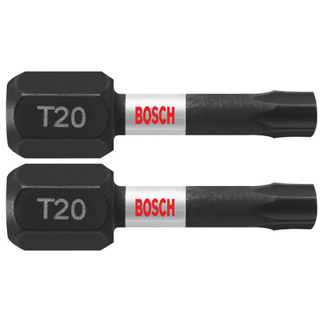 Bosch ITT20102 2 pc. Impact Tough 1 In. Torx #20 Insert Bits