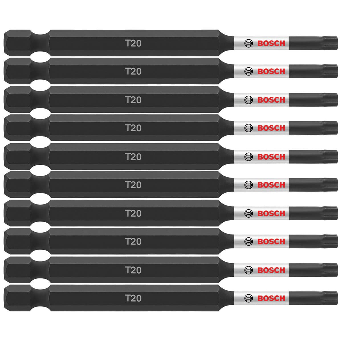 Bosch ITT2035B 10-Pc Impact Tough 3.5" Torx #20 Power Bits (Bulk Pack)