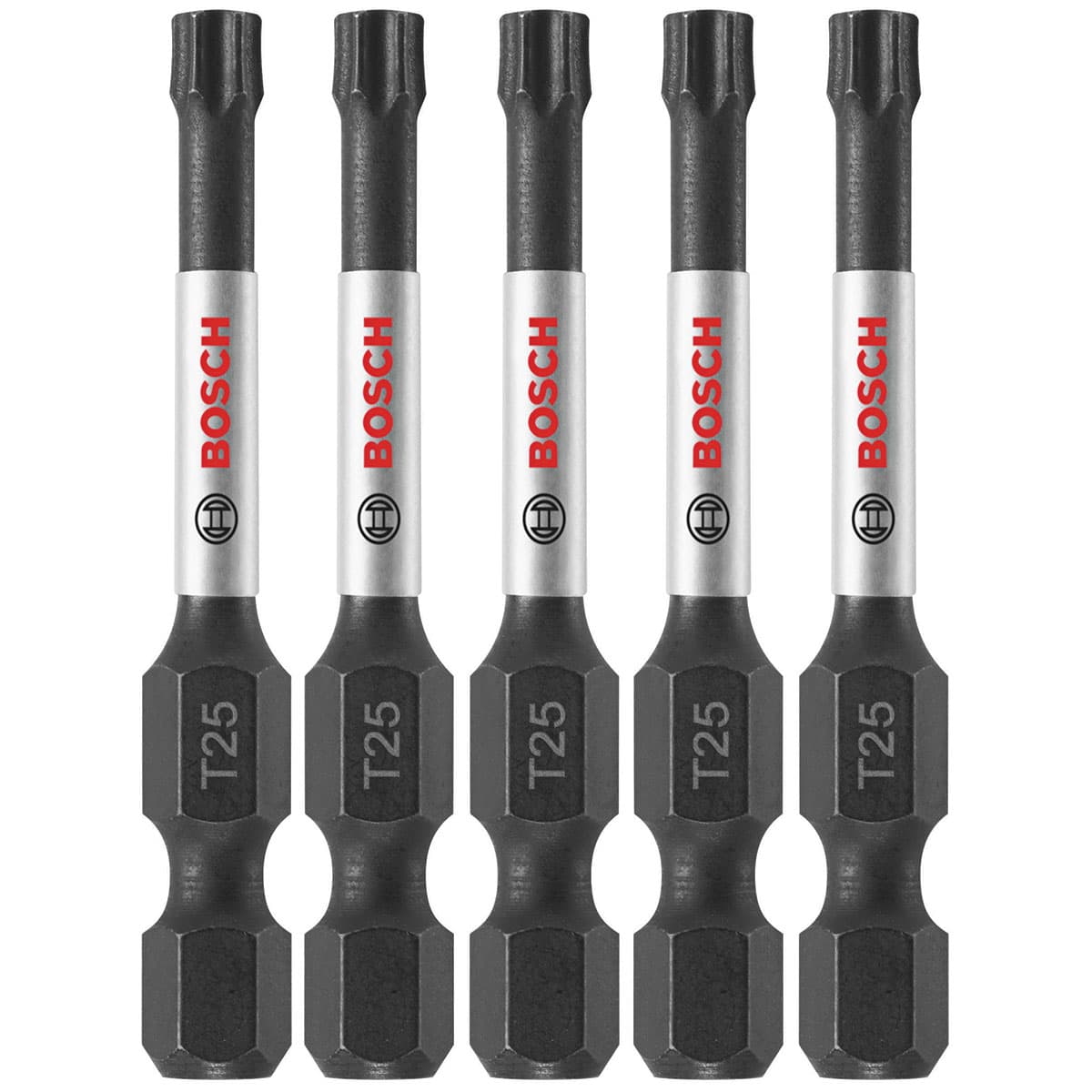Bosch ITT25205 5 pc. Impact Tough 2 In. Torx #25 Power Bits