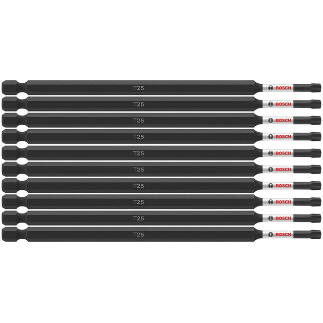 Bosch ITT256B 10 pc. Impact Tough 6 In. Torx #25 Power Bits (Bulk Pack)