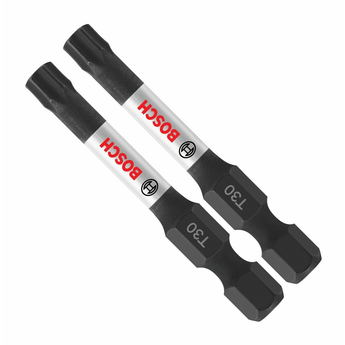 Bosch ITT30202 2" Torx T30 Impact Tough Power Bits for Impact Drivers (2 Pack)
