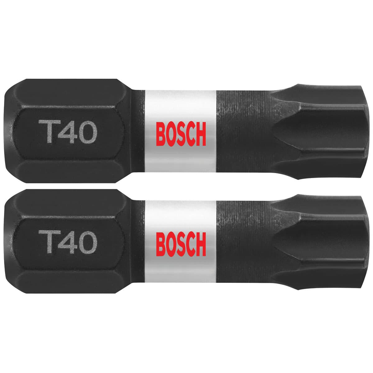 Bosch ITT40102 2 pc. Impact Tough 1 In. Torx #40 Insert Bits