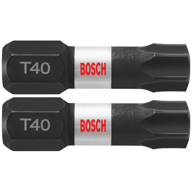 Bosch ITT40102 2 pc. Impact Tough 1 In. Torx #40 Insert Bits