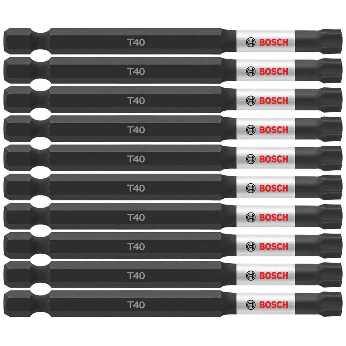 Bosch ITT4035B (10) Impact Tough 3.5 In. Torx #40 Power Bits (Bulk Pack)