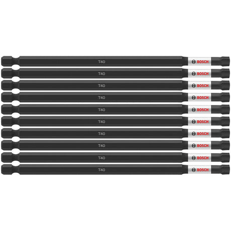 Bosch ITT406B 10 pc. Impact Tough 6 In. Torx #40 Power Bits (Bulk Pack)