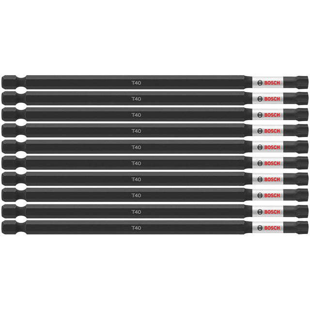 Bosch ITT406B 10 pc. Impact Tough 6 In. Torx #40 Power Bits (Bulk Pack)
