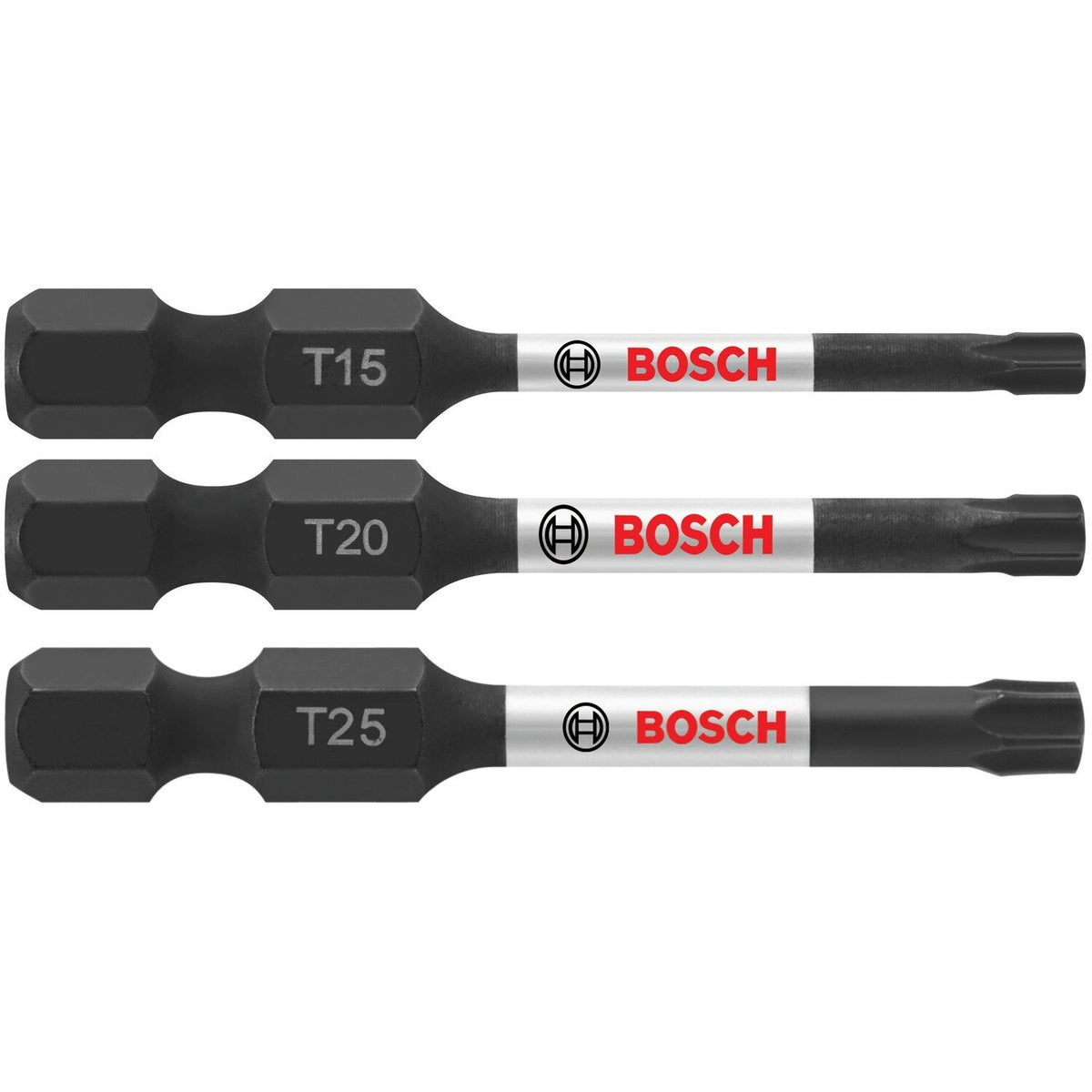 Bosch ITTV203 2" Impact Tough Torx Screwdriving Bit Set (3 Pack)