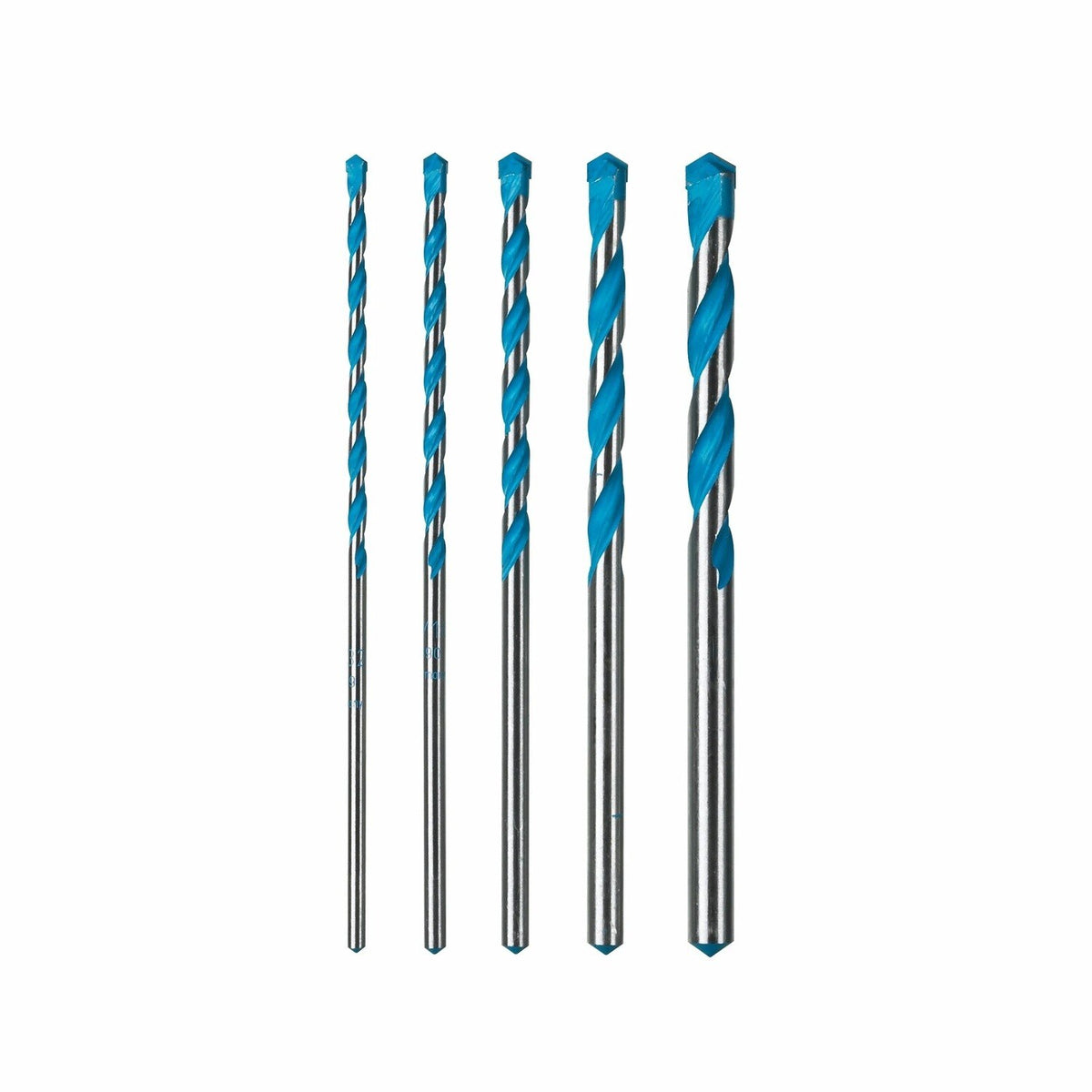 Bosch MC500 MultiConstruction Carbide Tipped Percussion Drill Bit Set for Standard Chuck (5 Pack)