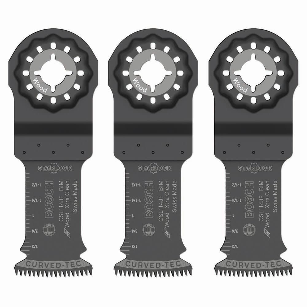 Bosch OSL114JF-3 1-1/4" Starlock Bi-Metal Plunge Blade 3 Pack