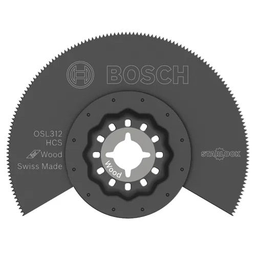 Bosch OSL312 3-1/2" Starlock High Carbon Steel Segmented Saw Blade for Wood